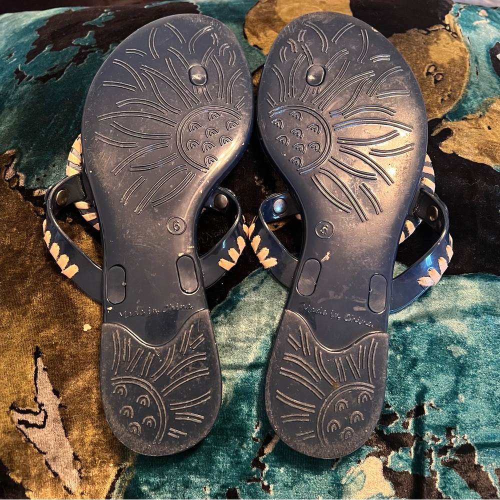 🏖️JACK ROGERS~ Navy Georgica Jelly
Sandals Flip Flops SIZE 6 - Picture 7 of 8